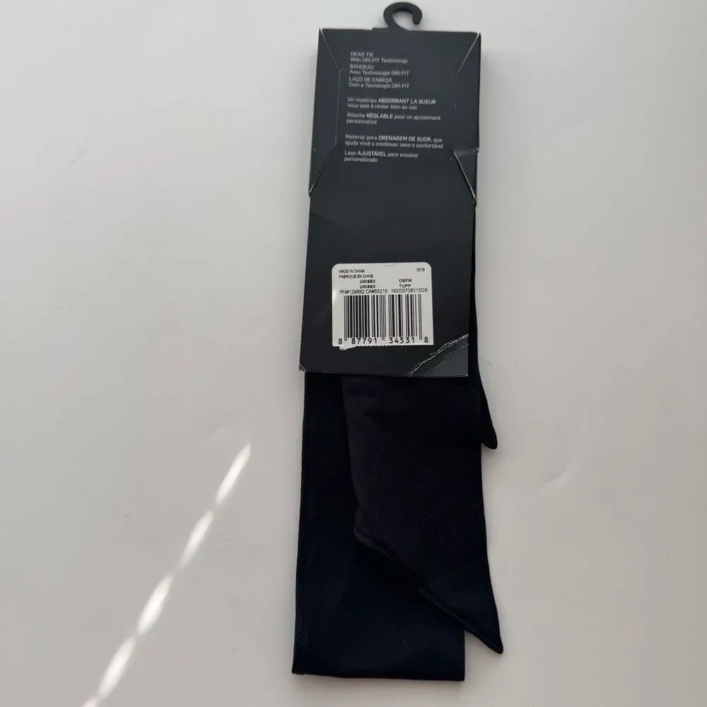 $5/$25 NWT Nike Dri Fit Tie Adjustable Head Tie Black